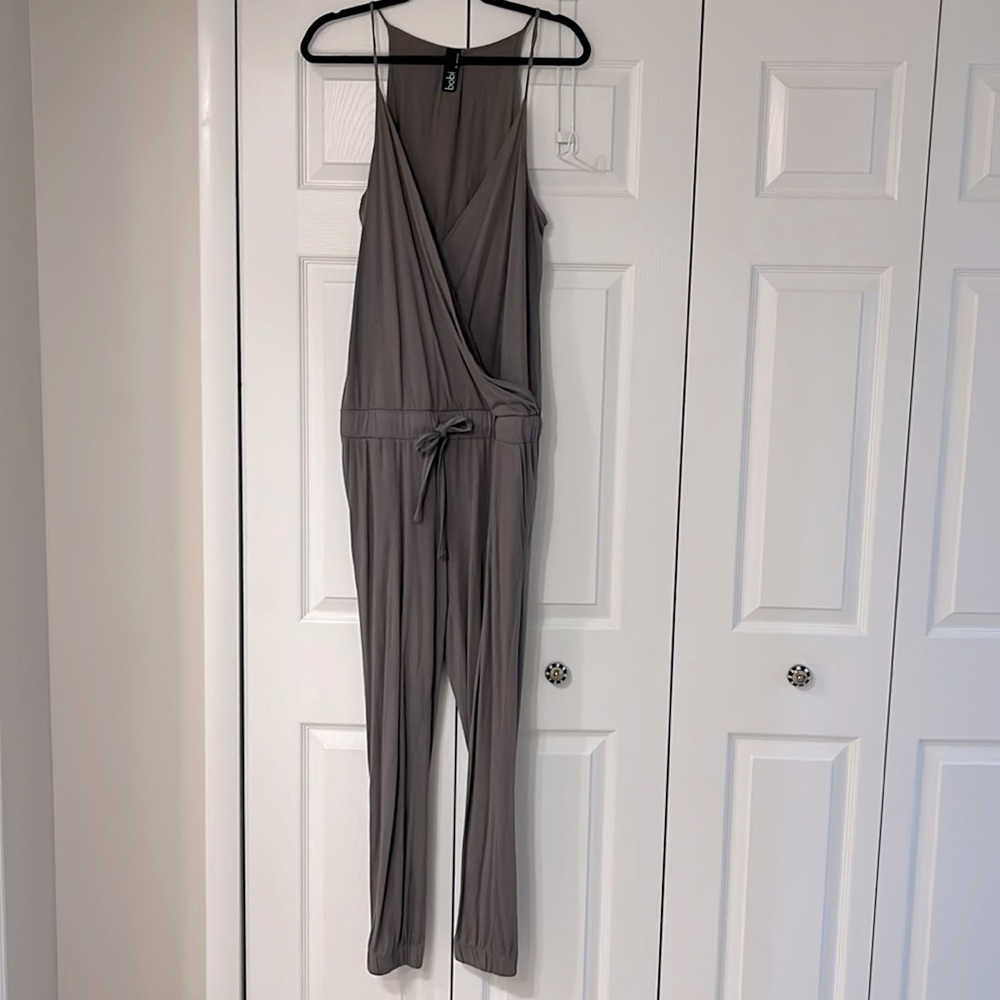 Bobi taupe jumpsuit size small from Revolve